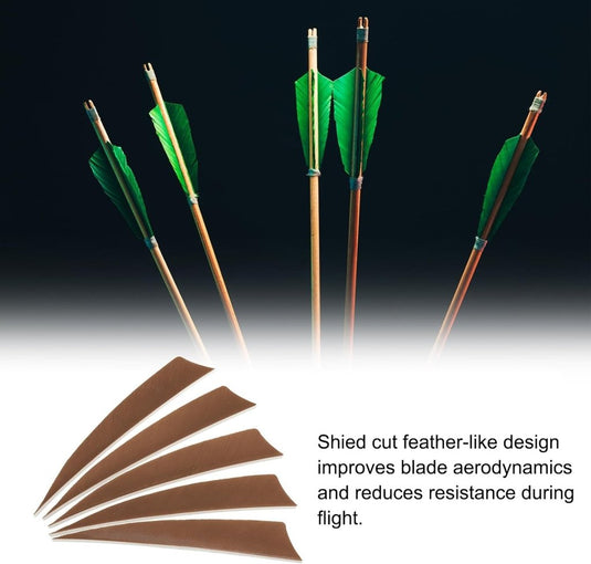 Pijlveren 50 stuks 4 inch van kalkoenveer – arrow fletching – boogschieten accessoires - happygetfit.com