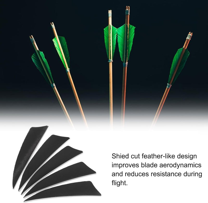 Load image into Gallery viewer, Pijlveren 50 stuks 4 inch van kalkoenveer – arrow fletching – boogschieten accessoires - happygetfit.com
