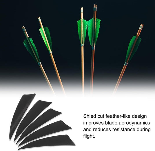 Pijlveren 50 stuks 4 inch van kalkoenveer – arrow fletching – boogschieten accessoires - happygetfit.com