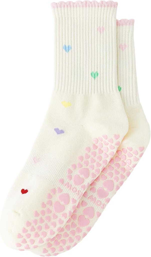 Laad afbeelding in Galerijviewer, Pilates antislip sokken dames maat 36-40 met gripnoppen – yoga sokken – fitness sokken - happygetfit.com
