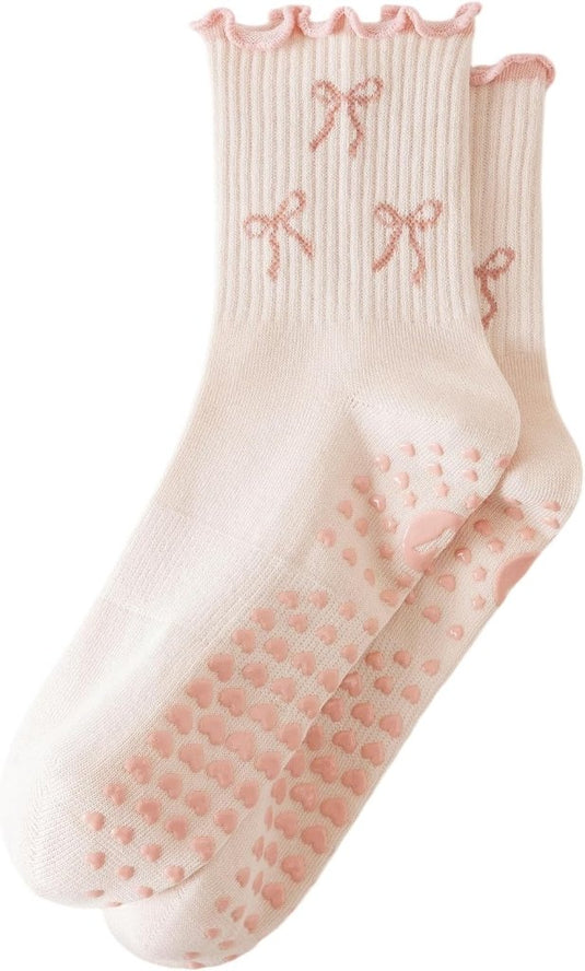 Pilates antislip sokken dames maat 36-40 met gripnoppen – yoga sokken – fitness sokken - happygetfit.com