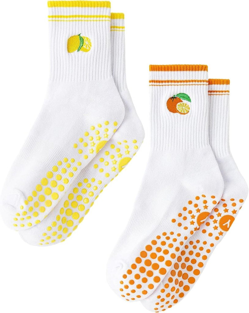 Laad afbeelding in Galerijviewer, Pilates antislip sokken dames maat 36-40 met gripnoppen – yoga sokken – fitness sokken - happygetfit.com
