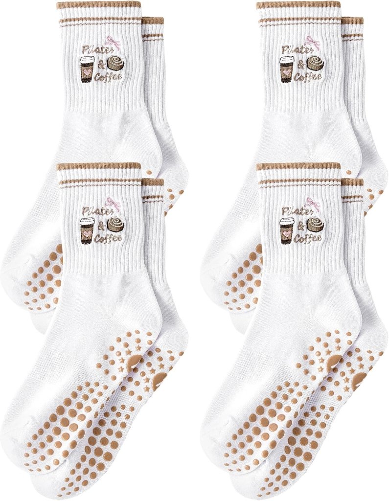 Laad afbeelding in Galerijviewer, Pilates antislip sokken dames maat 36-40 met gripnoppen – yoga sokken – fitness sokken - happygetfit.com
