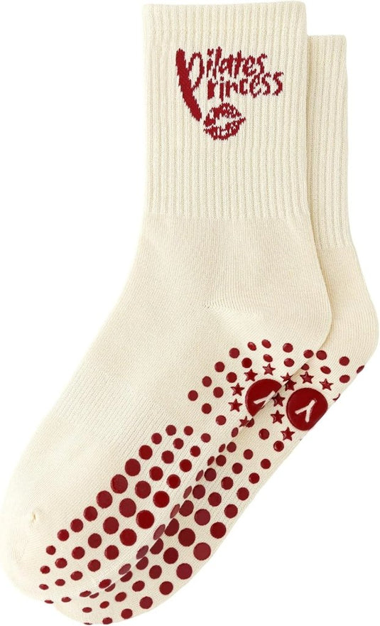 Pilates antislip sokken dames maat 36-40 met gripnoppen – yoga sokken – fitness sokken - happygetfit.com