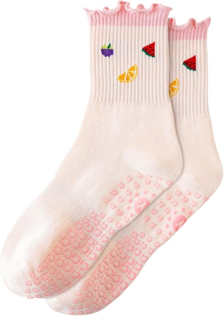 Laad afbeelding in Galerijviewer, Pilates antislip sokken dames maat 36-40 met gripnoppen – yoga sokken – fitness sokken - happygetfit.com
