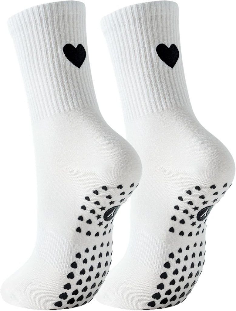 Laad afbeelding in Galerijviewer, Pilates antislip sokken dames maat 36-40 met gripnoppen – yoga sokken – fitness sokken - happygetfit.com
