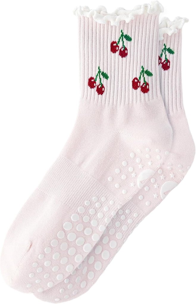 Laad afbeelding in Galerijviewer, Pilates antislip sokken dames maat 36-40 met gripnoppen – yoga sokken – fitness sokken - happygetfit.com
