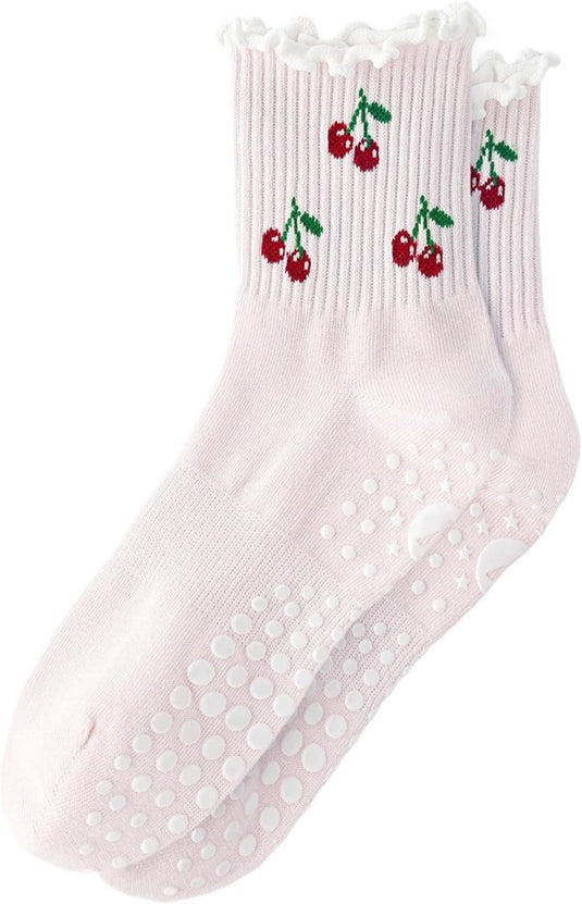 Pilates antislip sokken dames maat 36-40 met gripnoppen – yoga sokken – fitness sokken - happygetfit.com