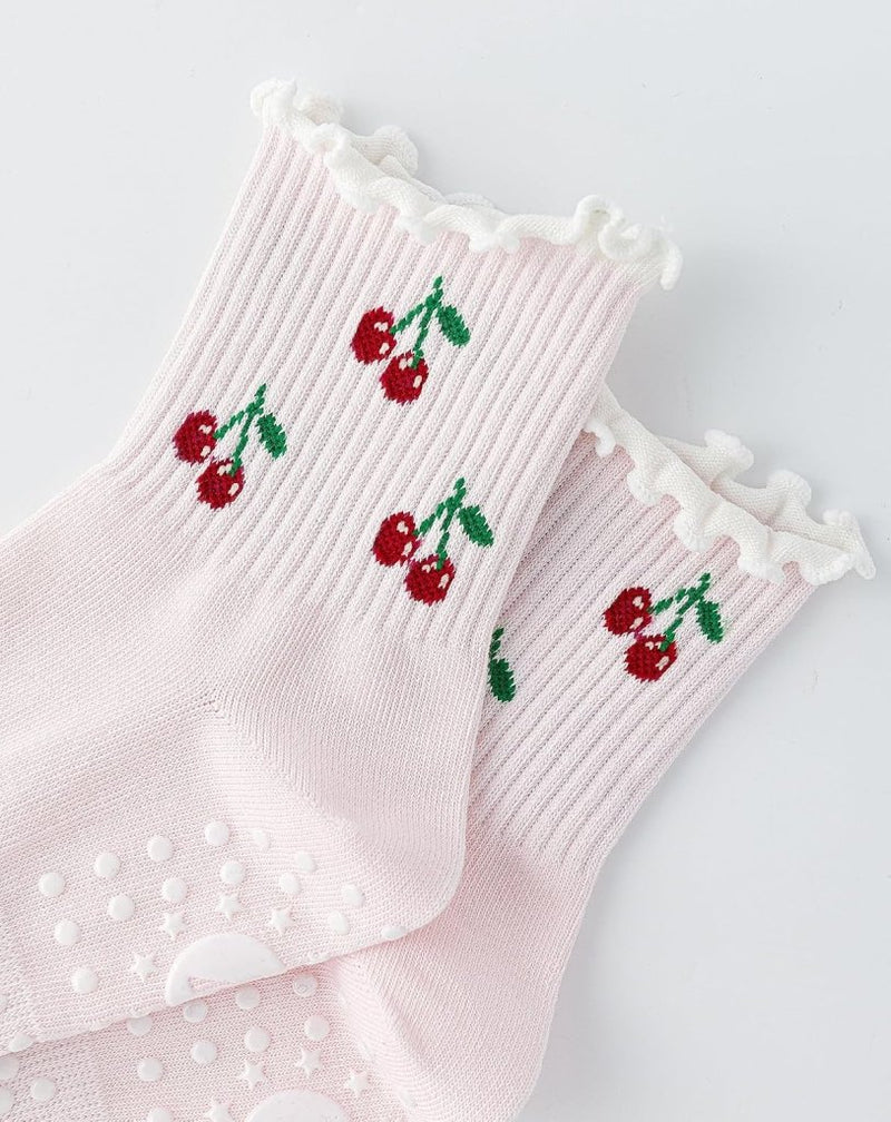 Laad afbeelding in Galerijviewer, Pilates antislip sokken dames maat 36-40 met gripnoppen – yoga sokken – fitness sokken - happygetfit.com
