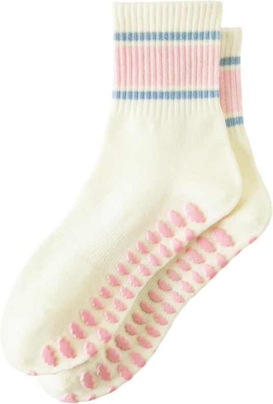 Pilates antislip sokken dames maat 36-40 met gripnoppen – yoga sokken – fitness sokken - happygetfit.com