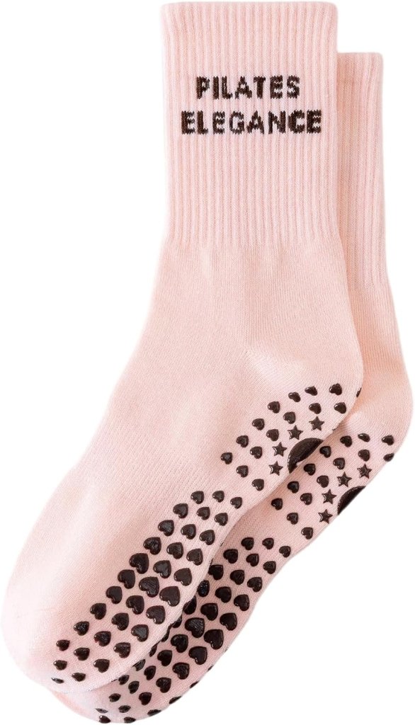 Laad afbeelding in Galerijviewer, Pilates antislip sokken dames maat 36-40 met gripnoppen – yoga sokken – fitness sokken - happygetfit.com
