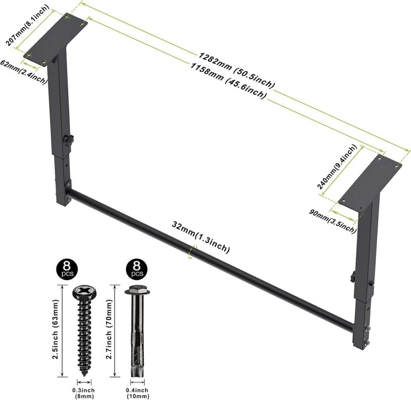 Laden Sie das Bild in Galerie -Viewer, Plafondgemonteerde optrekstang met katrolsysteem en meerdere gripposities – pull-up bar – kabeltrainer - happygetfit.com
