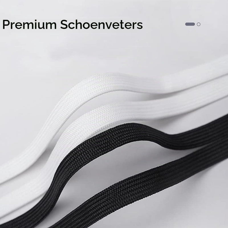 Bild im Galerie-Viewer laden, Platte schoenveters 8 mm breed van slijtvast polyester voor sneakers sportschoenen en hardloopschoenen – vervangveters – sportveters - happygetfit.com
