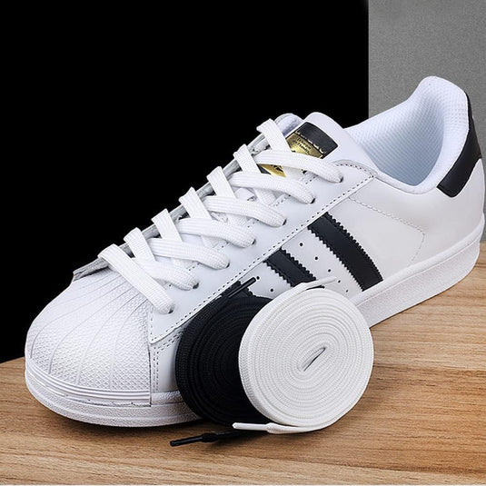 Platte schoenveters 8 mm breed van slijtvast polyester voor sneakers sportschoenen en hardloopschoenen – vervangveters – sportveters - happygetfit.com