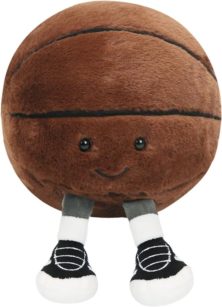 Laad afbeelding in Galerijviewer, Pluche basketbal kussen 27 cm - happygetfit.com
