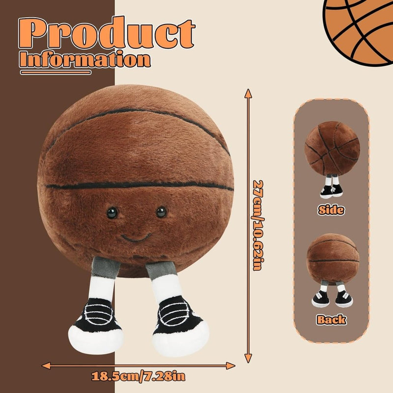 Laad afbeelding in Galerijviewer, Pluche basketbal kussen 27 cm - happygetfit.com
