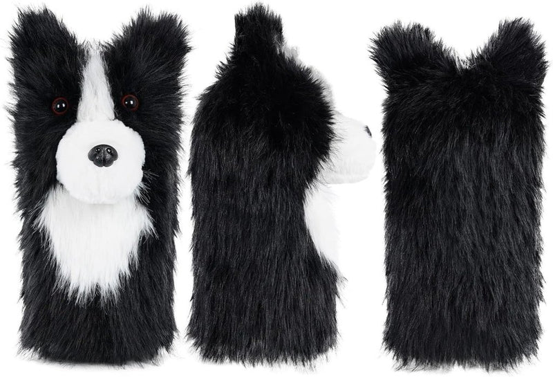 Laad afbeelding in Galerijviewer, Pluche golfclubhoes met border collie hondenontwerp voor drivers tot 460cc – hondenheadcover – golfcadeau - happygetfit.com
