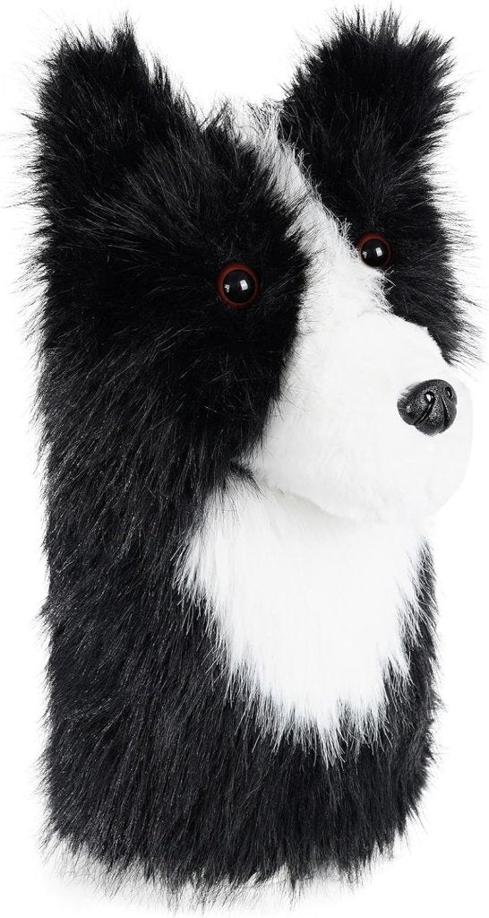 Laad afbeelding in Galerijviewer, Pluche golfclubhoes met border collie hondenontwerp voor drivers tot 460cc – hondenheadcover – golfcadeau - happygetfit.com
