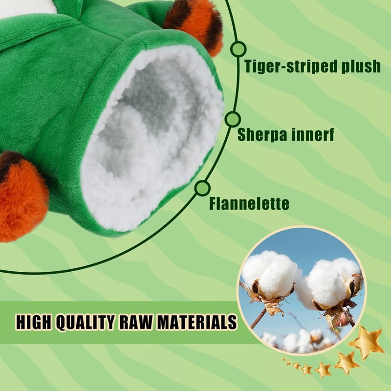 Load image into Gallery viewer, Pluche golfclubhoes met tijger in groene jas voor drivers tot 460cc – dierenheadcover – golfcadeau - happygetfit.com
