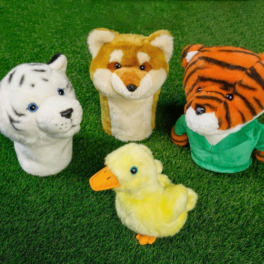 Pluche golfclubhoes Shiba Inu voor drivers tot 460 cc - happygetfit.com