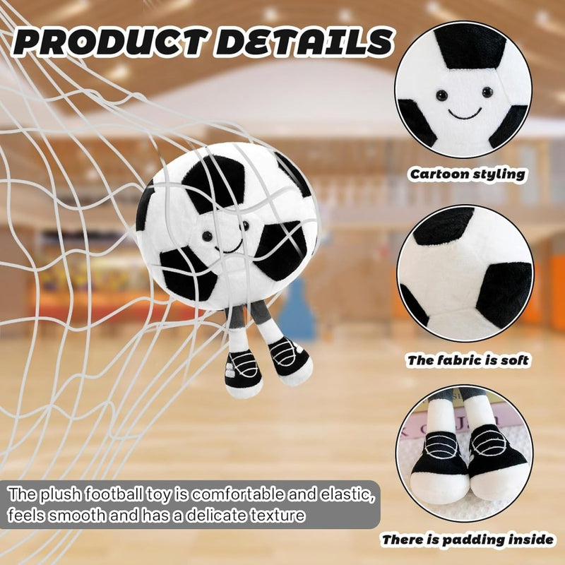 Load image into Gallery viewer, Pluche voetbal kussen 25 cm - happygetfit.com
