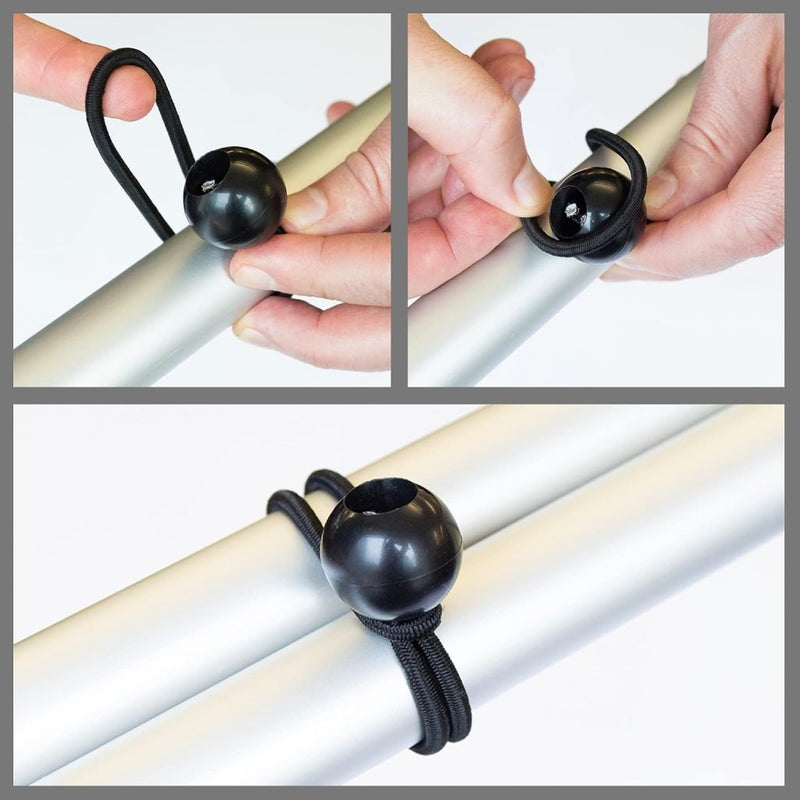 Laad afbeelding in Galerijviewer, Pluvios Robuuste snelbinders met haken, 10 stuks, maat naar keuze, elastische multifunctionele rubberen spanbanden voor bagage, dakdragers, camping, weerbestendig, UV-bestendige snelbinder, 30 cm - happygetfit.com
