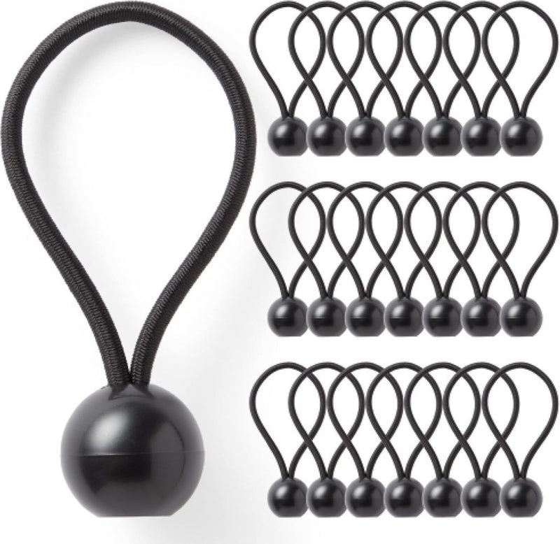 Laad afbeelding in Galerijviewer, Pluvios Robuuste snelbinders met haken, 10 stuks, maat naar keuze, elastische multifunctionele rubberen spanbanden voor bagage, dakdragers, camping, weerbestendig, UV-bestendige snelbinder, 30 cm - happygetfit.com
