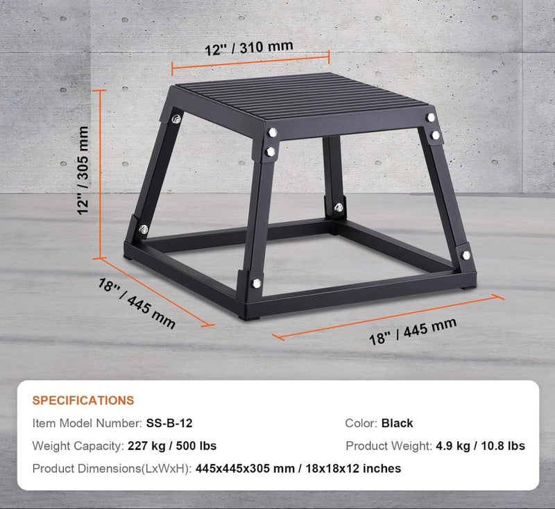 Load image into Gallery viewer, Plyo box set 3 stuks 30 46 en 61 cm van staal tot 227 kg – jump box – plyometrische training - happygetfit.com

