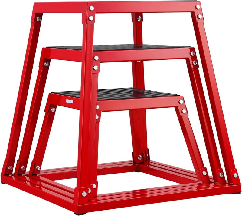 Laden Sie das Bild in Galerie -Viewer, Plyo box set met meerdere hoogtes 30-76 cm en antislip platform – jump boxes – plyometrische training - happygetfit.com
