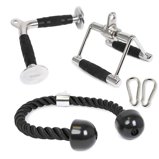 POWER GUIDANCE Cable Machine Attachment, LAT Pulldown Attachments, Cable Attachments for Gym, Home Gym Accessories - happygetfit.com