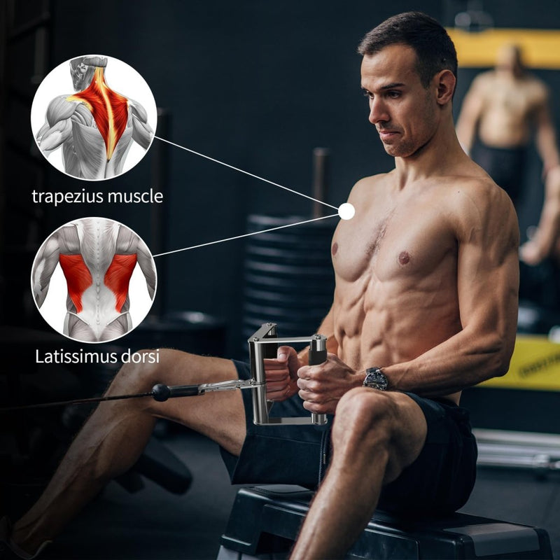 Laad afbeelding in Galerijviewer, POWER GUIDANCE Cable Machine Attachment, LAT Pulldown Attachments, Cable Attachments for Gym, Home Gym Accessories - happygetfit.com
