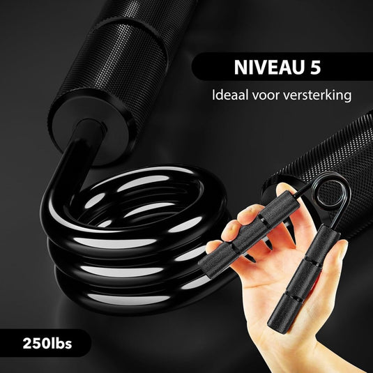 Powerball Metal Power Grippers Professional Grade - 8 weerstanden voor Grip, Pols & Arm Training (50lbs - 400lbs) - happygetfit.com