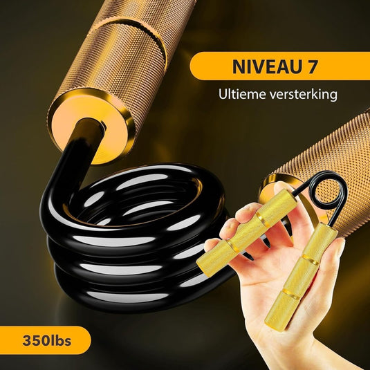 Powerball Metal Power Grippers Professional Grade - 8 weerstanden voor Grip, Pols & Arm Training (50lbs - 400lbs) - happygetfit.com