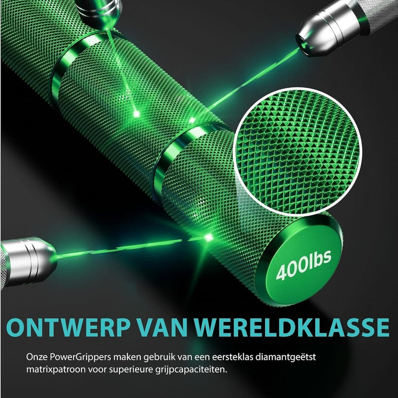 Laad afbeelding in Galerijviewer, Powerball Metal Power Grippers Professional Grade - 8 weerstanden voor Grip, Pols &amp; Arm Training (50lbs - 400lbs) - happygetfit.com
