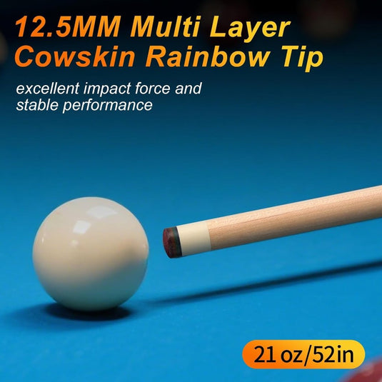Professionele Biljartkeu 147,7 cm – Canadese Esdoorn Pool Cue met Etui - happygetfit.com