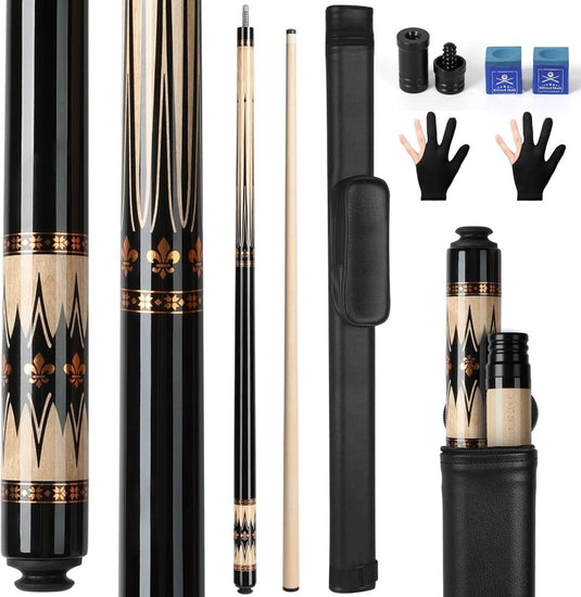 Professionele Biljartkeu 147,7 cm – Canadese Esdoorn Pool Cue met Etui - happygetfit.com