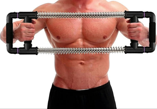 Push down bar borsttrainer voor bovenlichaam zwart - happygetfit.com