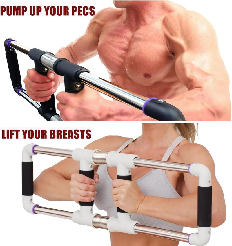 Load image into Gallery viewer, Push down bar voor borst- en armtraining met verstelbare weerstand - happygetfit.com
