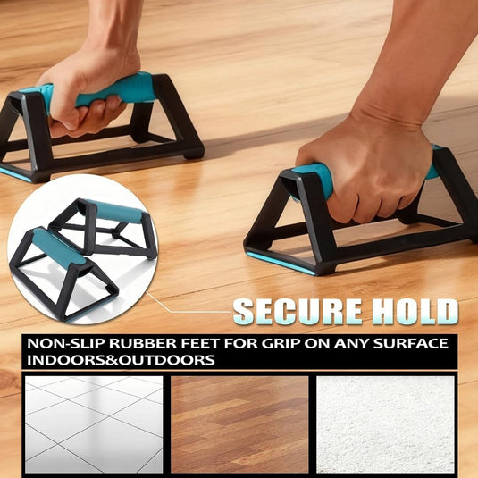 Push-up bars 2 stuks H-vorm met ergonomische antislip handgrepen – opdruksteunen – calisthenics - happygetfit.com