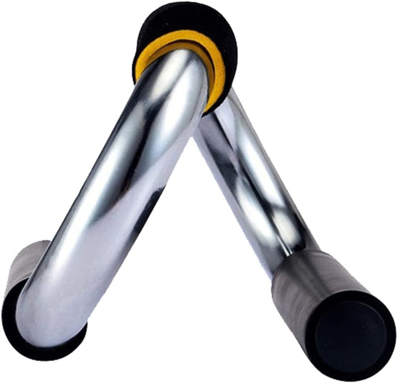 Załaduj obraz do przeglądarki galerii, Push-up bars 2 stuks van staal met schuimhandgrepen tot 150 kg – opdruksteunen – krachttraining - happygetfit.com
