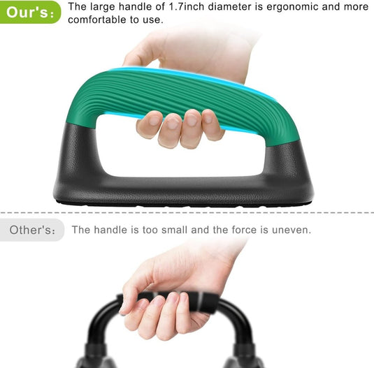 Push-up bars met ergonomische handgrepen en antislip basis – opdruksteunen – krachttraining - happygetfit.com