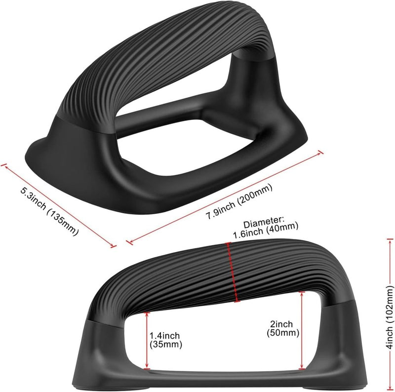 Załaduj obraz do przeglądarki galerii, Push-up bars met ergonomische handgrepen en antislip basis – opdruksteunen – krachttraining - happygetfit.com
