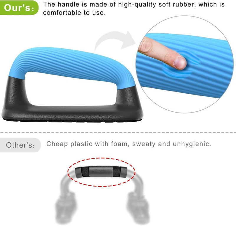 Załaduj obraz do przeglądarki galerii, Push-up bars met ergonomische handgrepen en antislip basis – opdruksteunen – krachttraining - happygetfit.com
