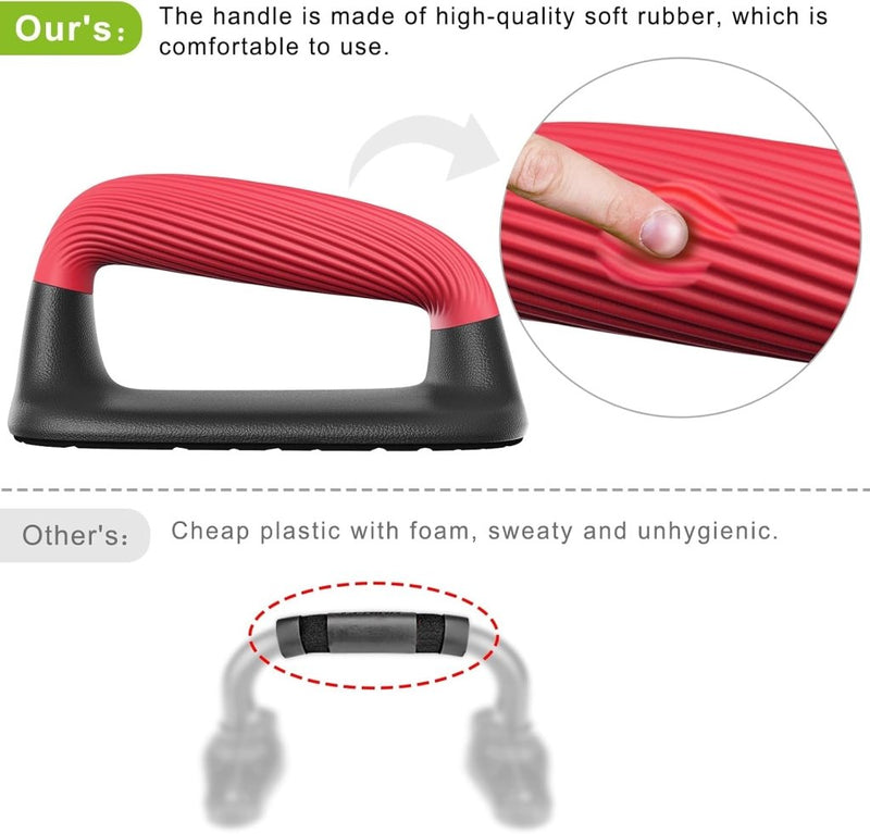 Załaduj obraz do przeglądarki galerii, Push-up bars met ergonomische handgrepen en antislip basis – opdruksteunen – krachttraining - happygetfit.com
