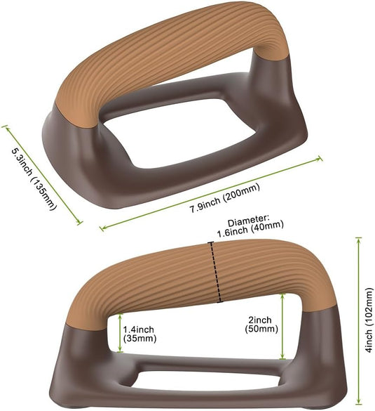 Push-up bars met ergonomische zachte handgrepen en antislip basis – opdruksteunen – krachttraining - happygetfit.com