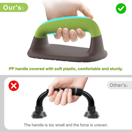 Push-up bars met ergonomische zachte handgrepen en antislip basis – opdruksteunen – krachttraining - happygetfit.com
