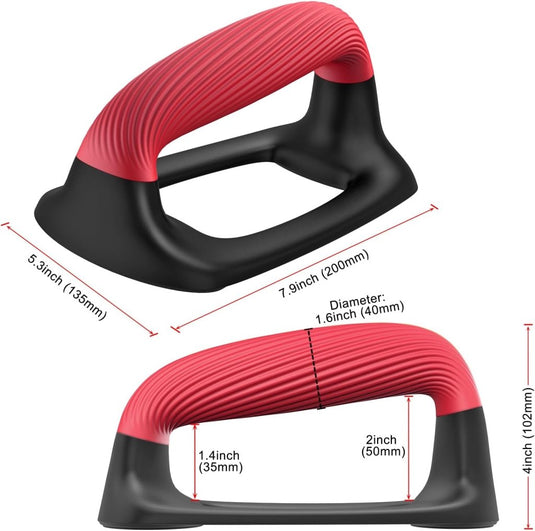Push-up bars met zachte ergonomische handgrepen en antislip basis – opdruksteunen – fitness accessoires - happygetfit.com