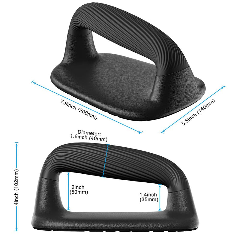 Laad afbeelding in Galerijviewer, Push Up Bars with Bottom Anti-Slip Pad Push Up Handles for Floor Soft Plastic Pushup Handles Strength Training Pushup Stands - happygetfit.com
