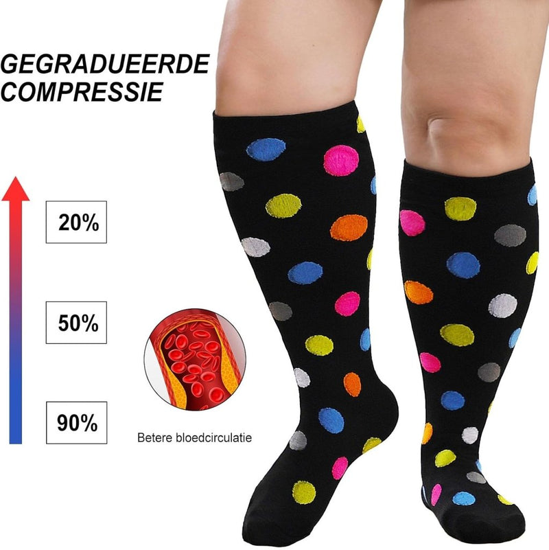 Load image into Gallery viewer, PUTUO Compressiesokken voor Dames en Heren: Compressiesokken Sokken voor Vliegen Atletiek Lopen Reizen Fietsen Sport 1 paar - happygetfit.com
