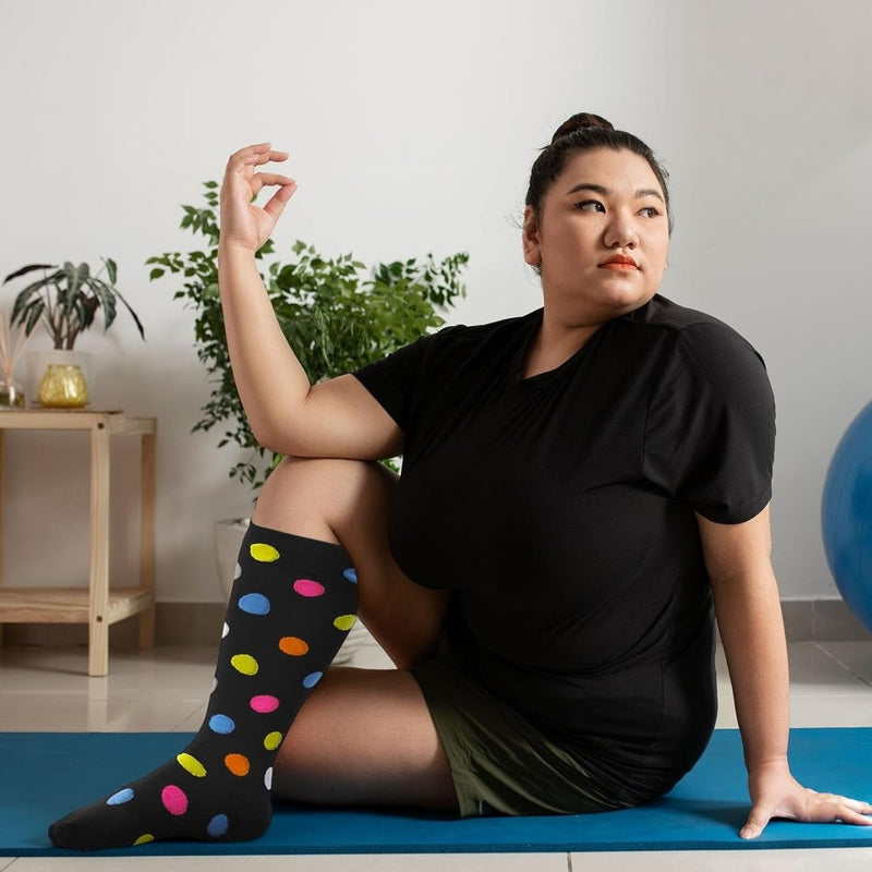 Load image into Gallery viewer, PUTUO Compressiesokken voor Dames en Heren: Compressiesokken Sokken voor Vliegen Atletiek Lopen Reizen Fietsen Sport 1 paar - happygetfit.com
